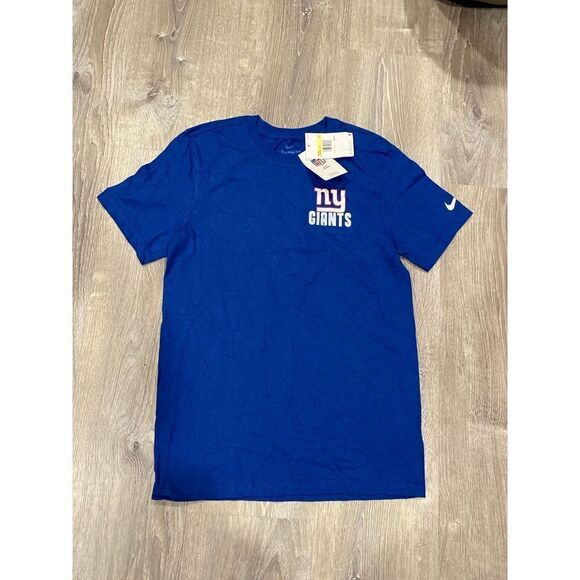 Men's S Nike NFL New York Giants T-Shirt Official Team Apparel Blue Short Sleeve - Picture 1 of 4